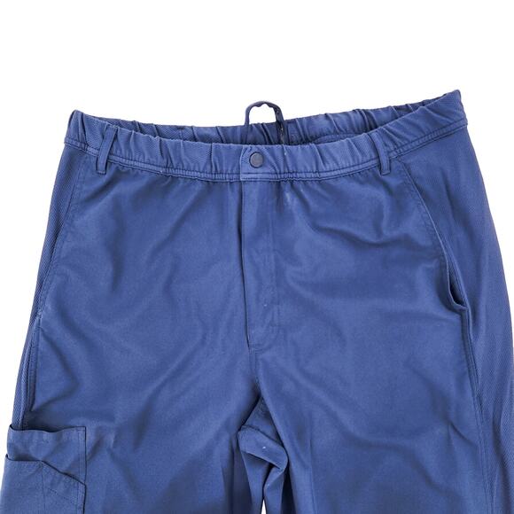 Carhartt Scrub Pants Men's Large Blue Nursing Medical Multi Cargo Pockets - Picture 3 of 13